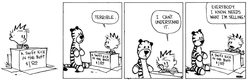 Calvin is hip, he knows what cooks.